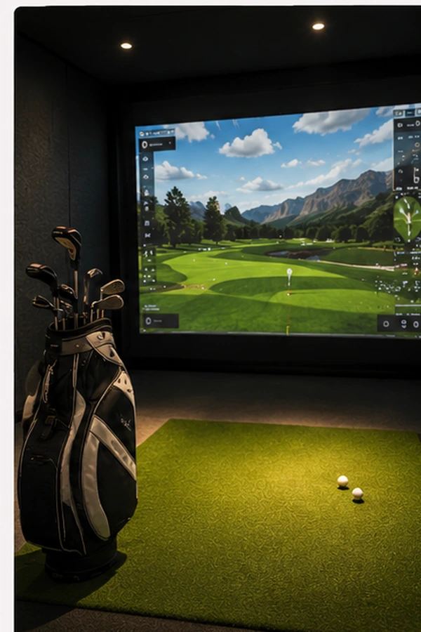 Simulateur de golf intérieur au Club de golf L’Empress